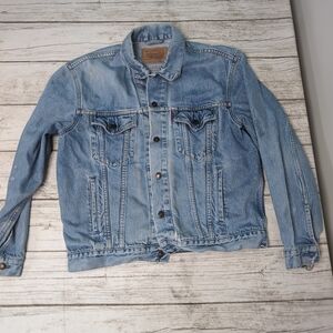 Vintage Levis Denim Jean Jacket Size Men Large